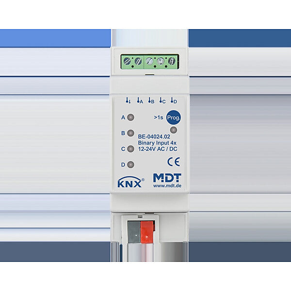 MDT technologies Binäreingang 4-fach 2TE REG, 24VAC/DC BE-04024.02